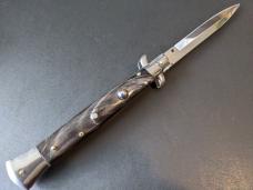 FRANK BELTRAME 28CM 11" BAYONET AUTO IN ALL BLACK BUFFALO HORN...NEW 