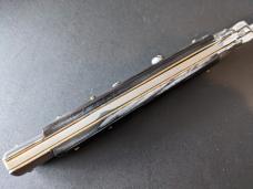 FRANK BELTRAME 28CM 11" BAYONET AUTO IN ALL BLACK BUFFALO HORN...NEW 