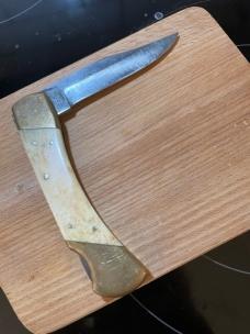 Vintage Parker Imai K-139 single blade hunting knife Japan
