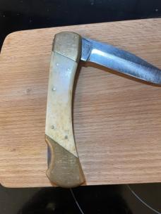 Vintage Parker Imai K-139 single blade hunting knife Japan