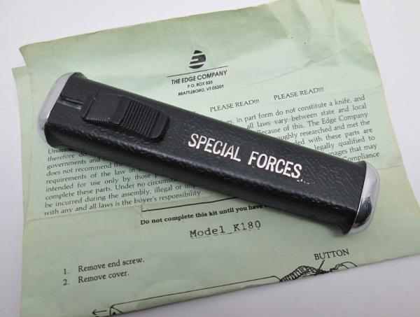 Vintage EDGE CO. Automatic OTF Special Forces Kit Knife Double-Action ROSTFREI  - Taiwan