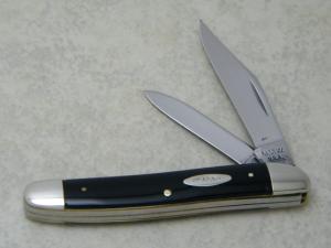 Case XX USA 8 Dot 1972 Slick Black 22087 Medium Jack Knife