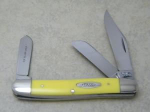 Case XX USA 9 Dot 1971 Yellow 3347HP Large Stockman Knife