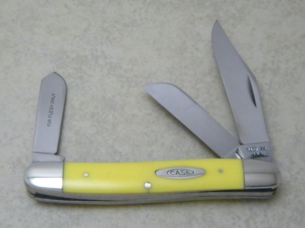 Case XX USA 9 Dot 1971 Yellow 3347HP Large Stockman Knife