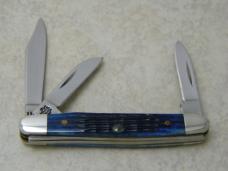 Case XX USA 2000 Blue Bone 6327 SS Tiny Stockman Knife Case XX USA 2000 Blue Bone 6327 SS Tiny Stockman Knife