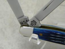 Case XX USA 2000 Blue Bone 6327 SS Tiny Stockman Knife Case XX USA 2000 Blue Bone 6327 SS Tiny Stockman Knife