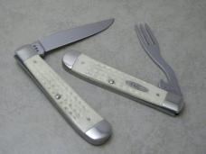 Case XX USA 2000 Natural Bone 6254 HB SS Hobo Trapper Knife
