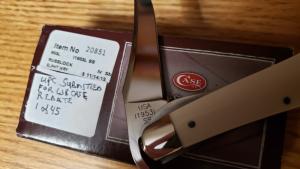 Case XX Genuine Elephant Ivory I1953L SS 1 of 45 Made Russlock W Jewel Case and Sleeve New, Unused.