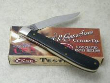 Case XX USA 2009 Black Micarta 101048 SS Slimline Trapper Farmers Utility Jack Knife in Box Case XX USA 2009 Black Micarta 101048 SS Slimline Trapper Farmers Utility Jack Knife in Box