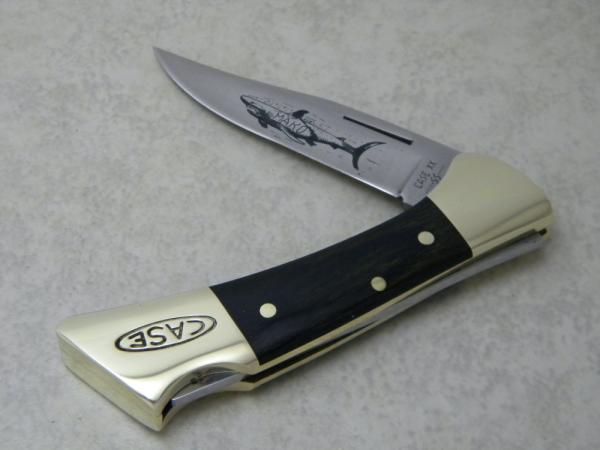 Case XX SS USA 9 Dot 1981 Wood P158 LSSP Mako Lockback Knife Case XX SS USA 9 Dot 1981 Wood P158 LSSP Mako Lockback Knife