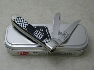 Case XX USA2009 Black 2207 SS Dale Earnhardt Jr. Mini Trapper Knife in Tin