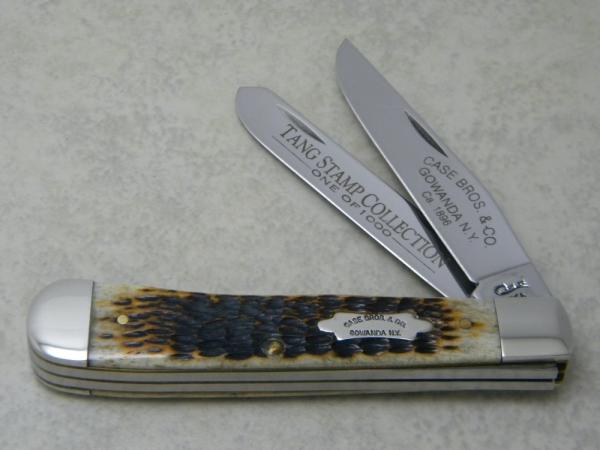 Case Bros. & Co. Gowanda NY ca. 1896 Tang Stamp Collection Bone 6254 Trapper Knife 1997