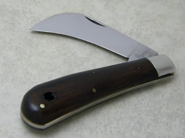 Queen Steel #1 Wood Hawkbill Pruner Knife c.1950's