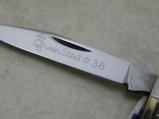 Queen Steel #38 USA Imitation Winterbottom Bone Punch Stockman Knife 1960's 