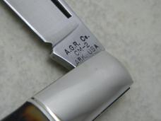 A.G. Russel Co. CM-2 Ark. USA (Made by Camillus) Delrin Daddy Barlow Knife