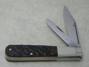 F.A. Bower Dist. Co. Solingen Germany #35 Bone Stepped Bolster Barlow Knife