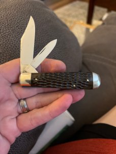 Case Tested XX 1920-40 Beautiful Bone Handle 6235 1/2 Jack Knife In Great Condition Never Used Or Ca