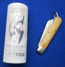 Great Eastern Cutlery. Tidioute Beer Scout Knife Club 153216CL Beer Barrel Oak. ...............(926)