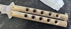 Vintage Parker Balisong aka Butterfly Knife, Made In Japan, Nice Brass Handle, Original Box, Unused 