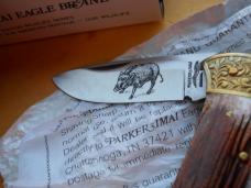 Vintage Parker IMAI K538 Wildlife Series Wild Boar with Bone Stag handles Japan
