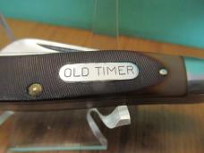 Schrade Old Timer Rough Saw Cut Delrin Handle Stockman Pattern # 98OT