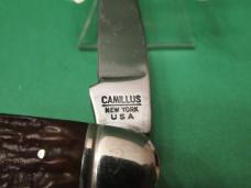 Camillus Brown Jigged Delrin Handle Muskrat Model #20