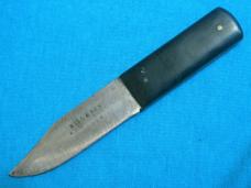 ANTIQUE VINTAGE HILL & SON 4 HAYMARKET LONDON SMALL FIXED BLADE POCKET PATCH KNIFE KNIVES SHEATH OLD