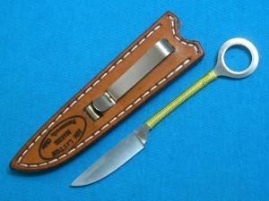 JIM LAYTON MAKER PORTSMOUTH OHIO FISHING HUNTING SKINNING SURVIVAL KNIFE KNIVES CLIP SHEATH