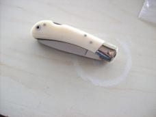 Italian Speed Hunter AKC Italy W/Imitation Ivory Handles UNUSED Italian Speed Hunter AKC Italy W/Imitation Ivory Handles UNUSED