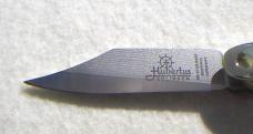 RARE 8cm OLDER HUBERTUS GENUINE STAG GERMAN SPRINGER VG 10 LAMINATED SUMINAGASHI DAMACUS BLADE