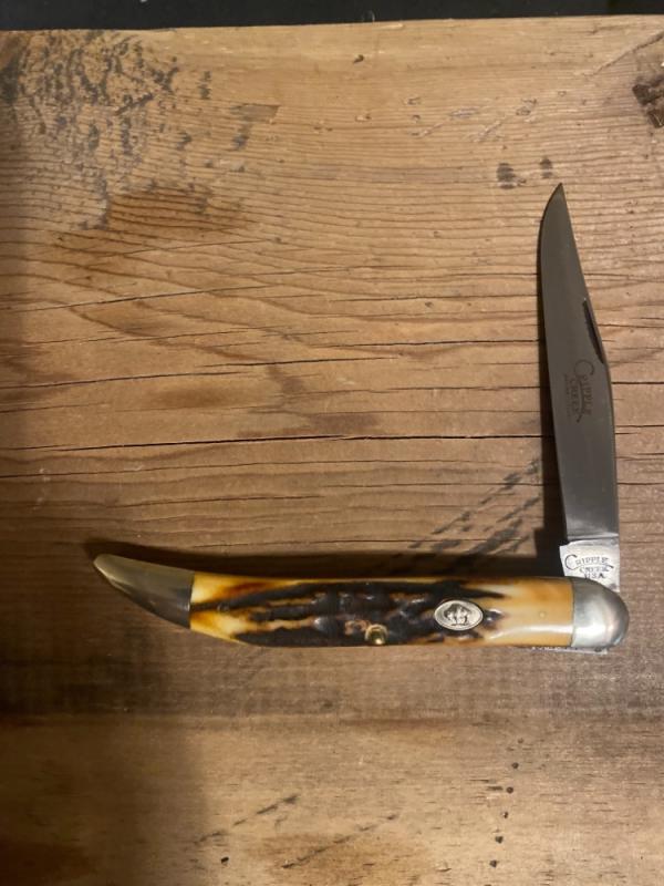 Cripple creek stag Texas toothpick by Bob Cargill 