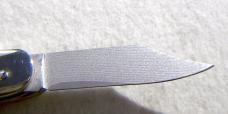 RARE 8cm OLDER HUBERTUS GENUINE STAG GERMAN SPRINGER VG 10 LAMINATED SUMINAGASHI DAMACUS BLADE