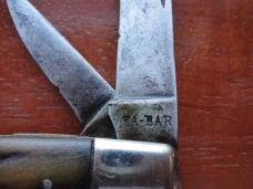 LARGE KABAR (UNION CUTLERY) STAG 4 BLADE CONGRESS