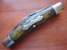 LARGE KABAR (UNION CUTLERY) STAG 4 BLADE CONGRESS