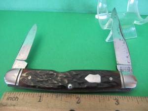Western Boulder Colo. Brown Bone Serpentine Jack Pattern # 422 USED
