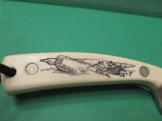 Schrade Scrimshaw Sharpe Finger Model 152 SC