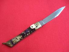 Vintage Japan Mexico PURPLE DRAGON Leverlock Switchblade Knife Vintage Japan Mexico PURPLE DRAGON Leverlock Switchblade Knife