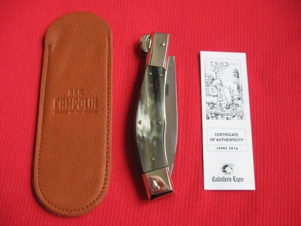 Quality Italian Unique Mechanism LEPRE Horn Knife Limited Edition 2016 MANIAGO ITALY w/Certificate Quality Italian Unique Mechanism LEPRE Horn Knife Limited Edition 2016 MANIAGO ITALY w/Certificate