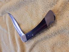 RARE Vintage Buck 110 Knife, 2 pin, 2 line, RIGHT HAND TANG STAMP