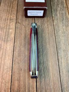 Schatt and Morgan Medium Trapper Burgundy Bone 2006 1 of 100 Schatt and Morgan Medium Trapper Burgundy Bone 2006 1 of 100
