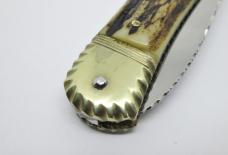 Rare HUBERTUS Automatic Springer Switchblade with File Work Decorative Ornamentation Rare HUBERTUS Automatic Springer Switchblade with File Work Decorative Ornamentation