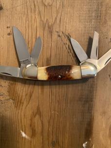 1986 Parker and son bone stag gunboat canoe