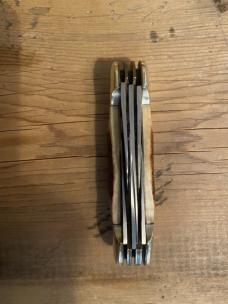 1986 Parker and son bone stag gunboat canoe