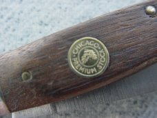 Vintage RARE Chicago Cut. Co., BTP16, Etched, Saber-Cut M.B., Tip-Serrated, Stockman's Pocket Knife Vintage RARE Chicago Cut. Co., BTP16, Etched, Saber-Cut M.B., Tip-Serrated, Stockman's Pocket Knife