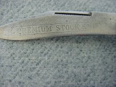 Antique VALLEY FORGE CUT. CO., Etched, Punch Blade, Bone Handles, Classic Stock Pattern Pocket Knife Antique VALLEY FORGE CUT. CO., Etched, Punch Blade, Bone Handles, Classic Stock Pattern Pocket Knife