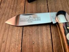 Queen Cutlery Canoe Amber Carved Stag Bone Queen Cutlery Canoe Amber Carved Stag Bone