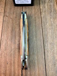 Queen Cutlery Canoe Amber Carved Stag Bone Queen Cutlery Canoe Amber Carved Stag Bone