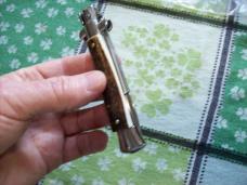 Renzo Beltrame Scarce 8 inch Genuine Stag/Antler Stiletto Bayo Swivel Bolster Brand New