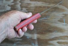 Case XX Fixed Blade 417-6 Used Red Handles 3 Rivets 1970's Utility 