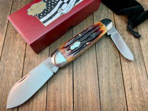 Canal Street Cutlery for Rigid Wildcat Driller Sunfish Amber Carved Stag Bone 2007